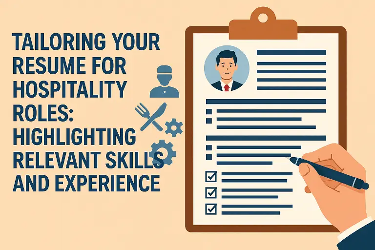 Tailoring Your Resume for Hospitality Roles 8Hospitality Skills and Experience
